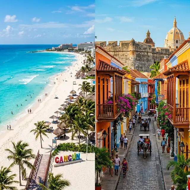 Imagen de Cancún vs Cartagena - Cuál Elegir para tus Vacaciones en el Caribe 2026