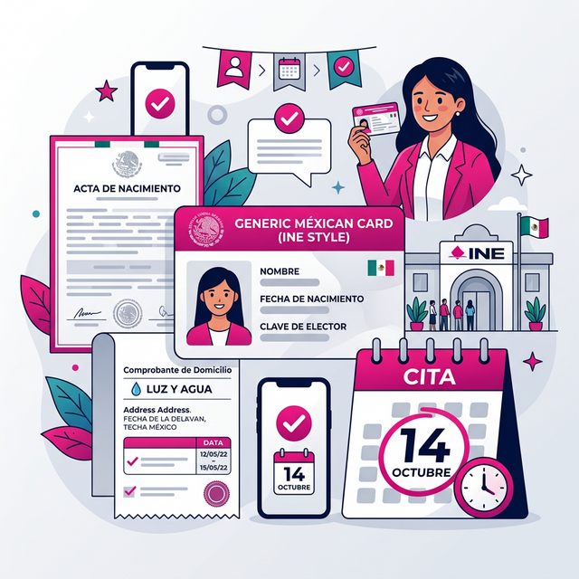 Imagen representativa de Como Tramitar la Credencial del INE por Primera Vez 2026 - Requisitos y Cita
